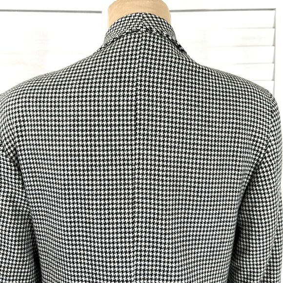 Bretton Place Blazer 10P Houndstooth Wool Blend Vintage 90s - Picture 9 of 15